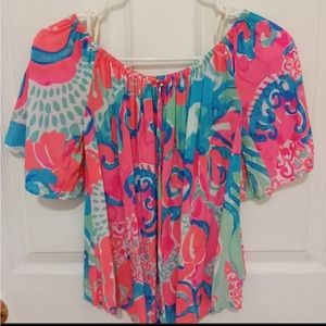 EUC Lilly Pulitzer Women’s XS Off Shoulder Blouse